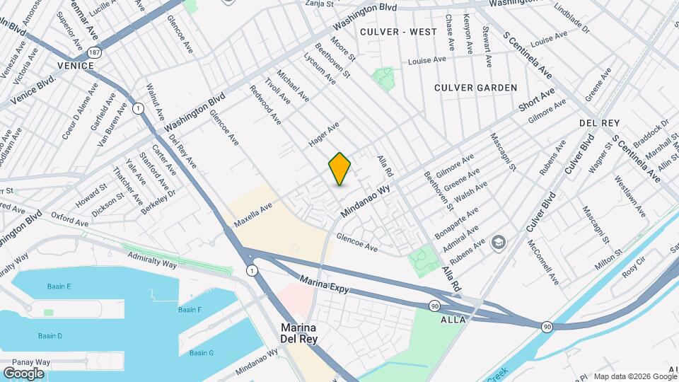 4338 Redwood Ave Map and Location Details