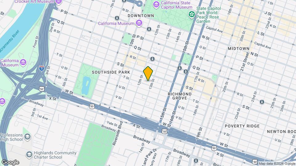 1229 T St Map and Location Details