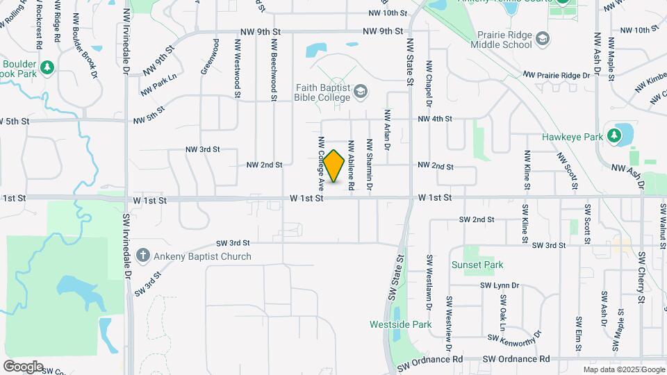 105 NW College Ave Mapa y Detalles de la Ubicación