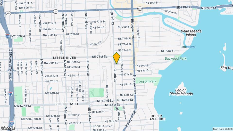 401 NE 69th St Map and Location Details