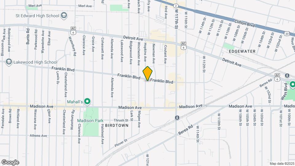 1565 Hopkins Ave Map and Location Details