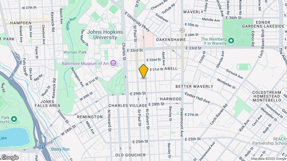 3000 N Calvert St Map and Location Details