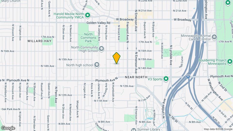 1407 Girard Ave N, Unit 2 Mapa y Detalles de la Ubicación