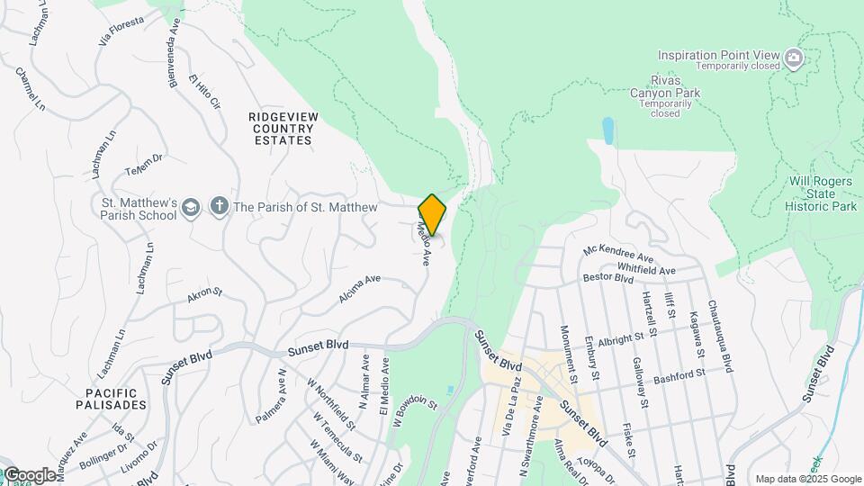 1036 El Medio Ave Map and Location Details