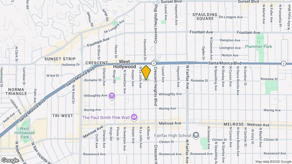 8206 Romaine St, Unit 1 Mapa y Detalles de la Ubicación