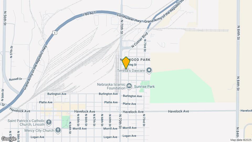 7030 Thurston St Map and Location Details