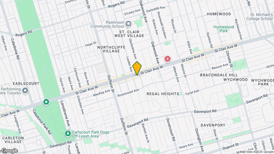 1065 B St Clair Ave W, Unit 1106 Map and Location Details