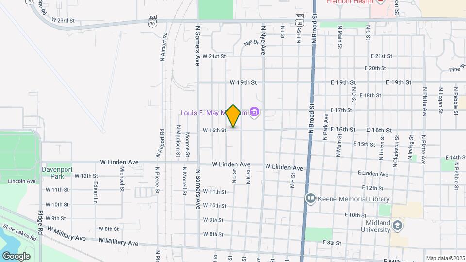 659 W 16th St Map and Location Details