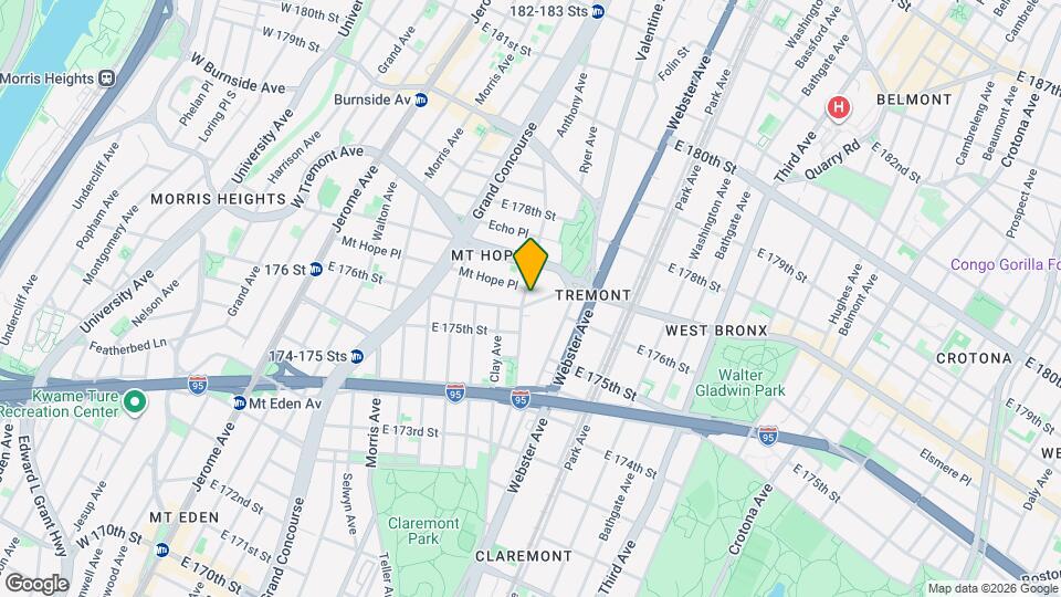 1840 Anthony Avenue Map and Location Details