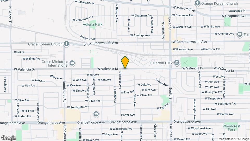 1342 W Valencia Dr Map and Location Details