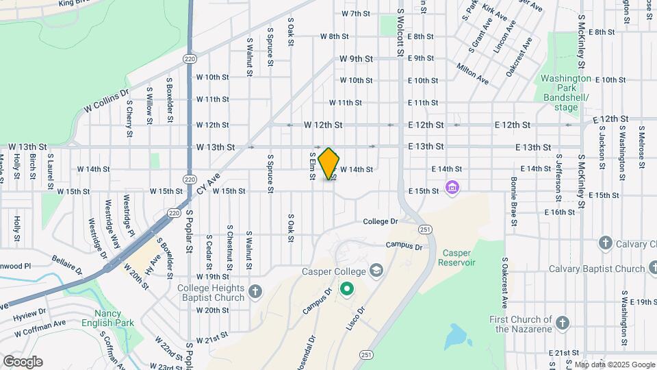 1432 S Ash St Map and Location Details
