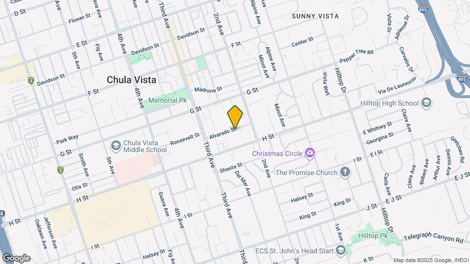 236 Alvarado St Map and Location Details