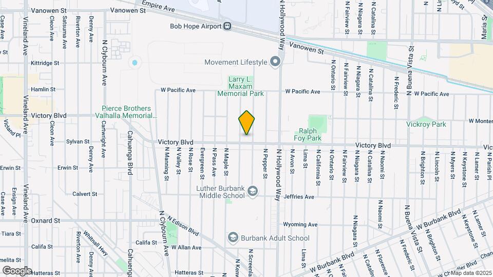3709 W Victory Blvd Map and Location Details