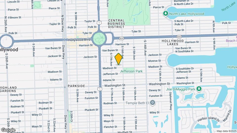1621 Madison St Map and Location Details