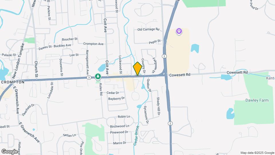 293 Cowesett Ave Map and Location Details