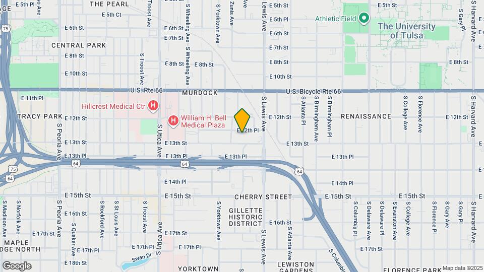 2222 E 12th Pl Map and Location Details