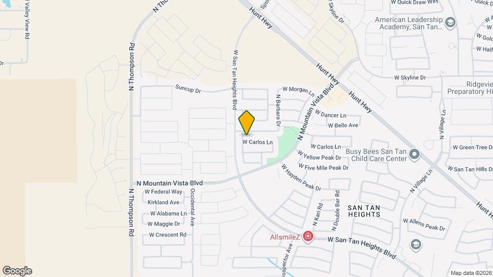 3854 W Carlos Ln Mapa y Detalles de la Ubicación