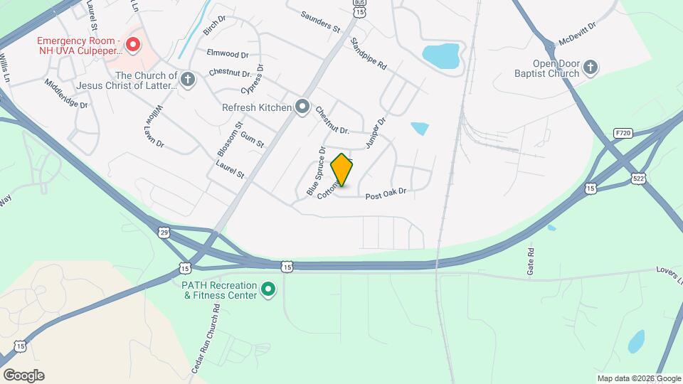 2520 Post Oak Dr Map and Location Details