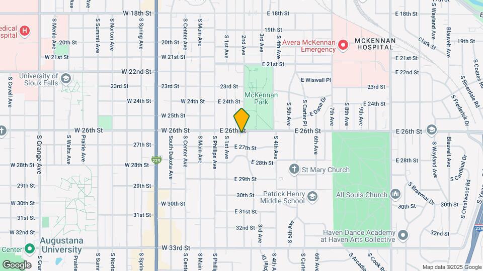 211 E 26th St Map and Location Details