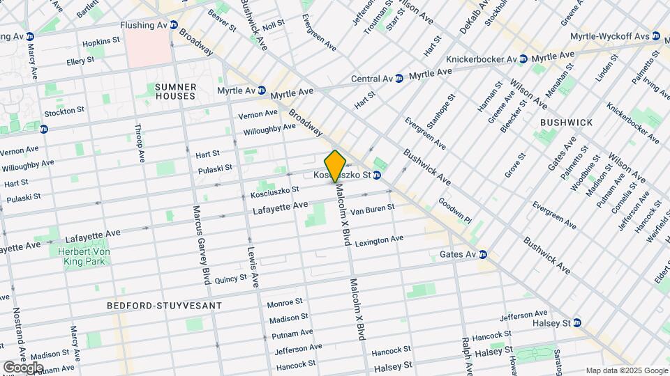 40 Malcolm X Blvd Map and Location Details