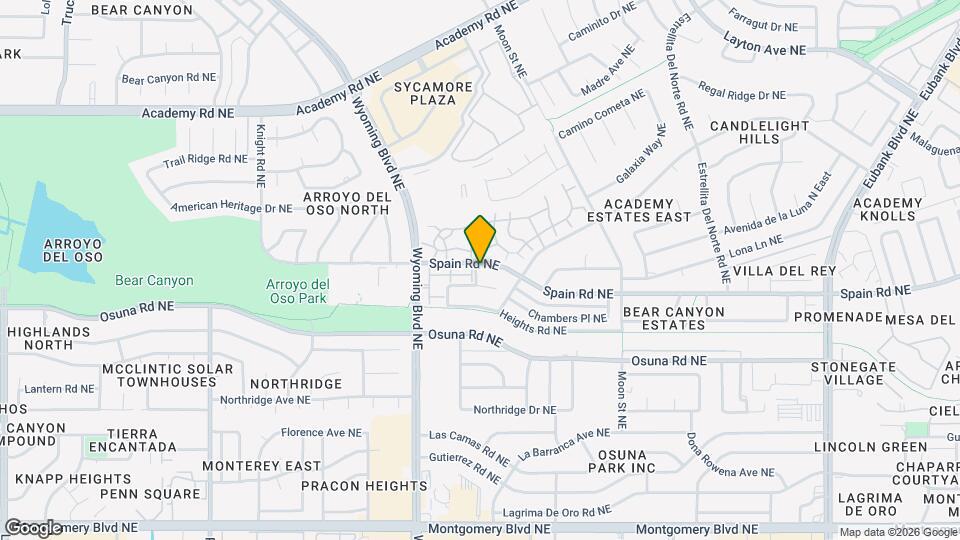 8436 Spain Rd NE Map and Location Details