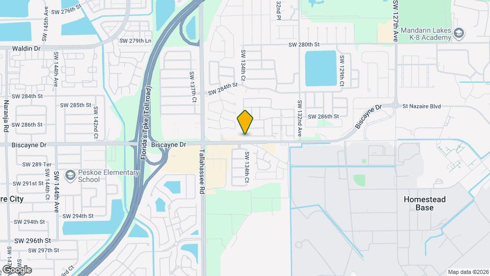 13420 SW 287th Ter Mapa y Detalles de la Ubicación