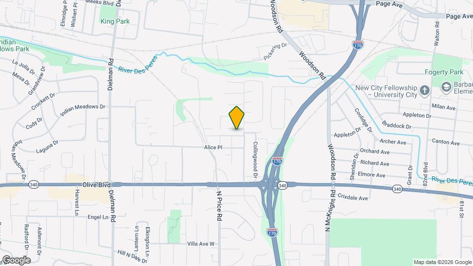 8914 Hilltop Manor Dr Map and Location Details