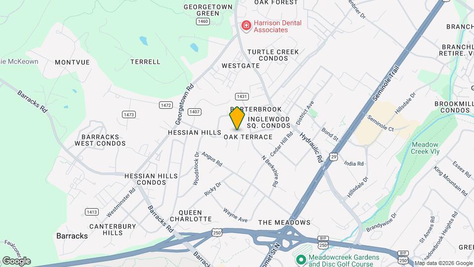1704 Inglewood Dr Mapa y Detalles de la Ubicación