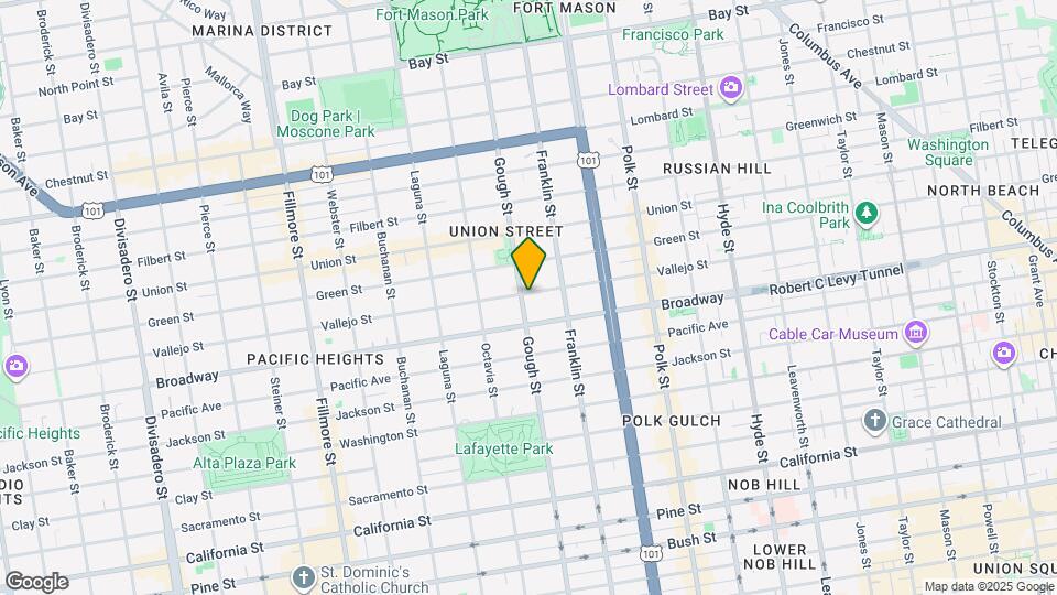 2424 Gough St Mapa y Detalles de la Ubicación