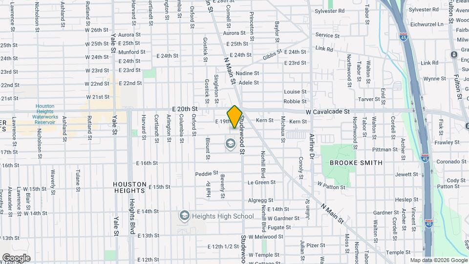 745 E 18th St Map and Location Details