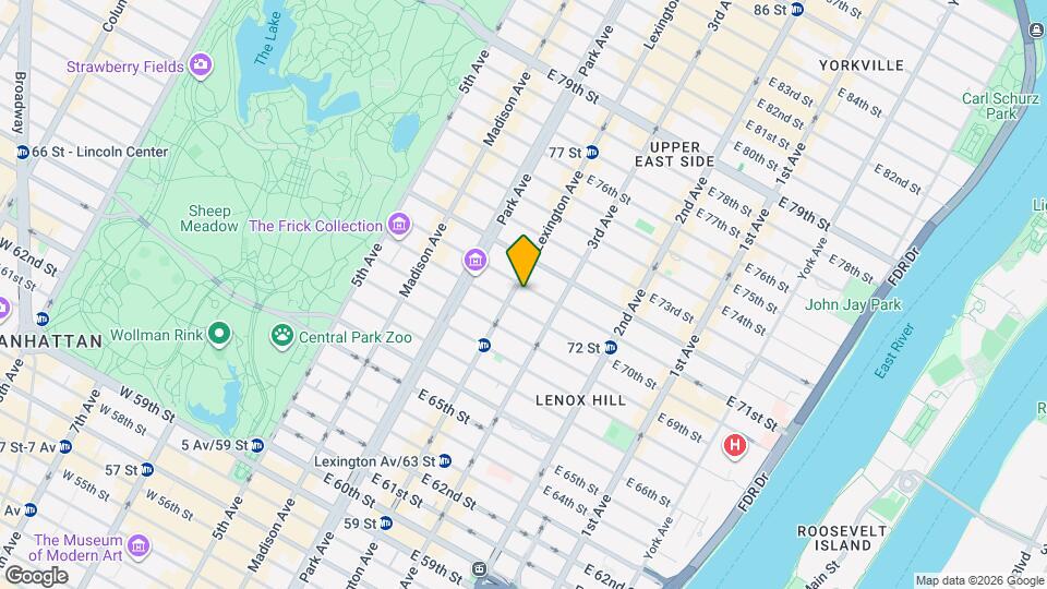 142 E 71st St Map and Location Details