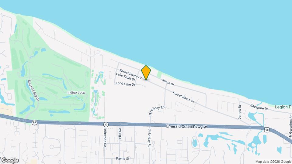 989 Forest Shore Dr Map and Location Details