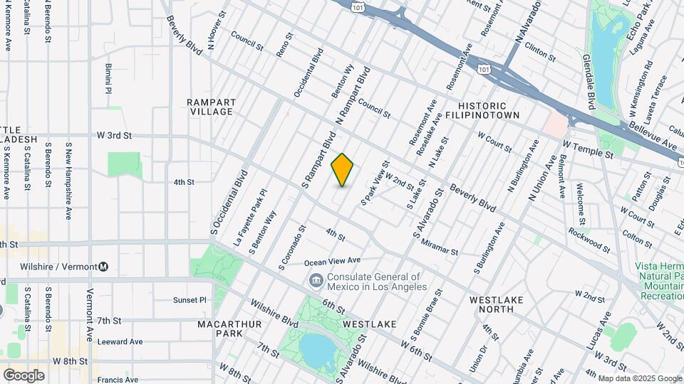253 S Carondelet St Map and Location Details