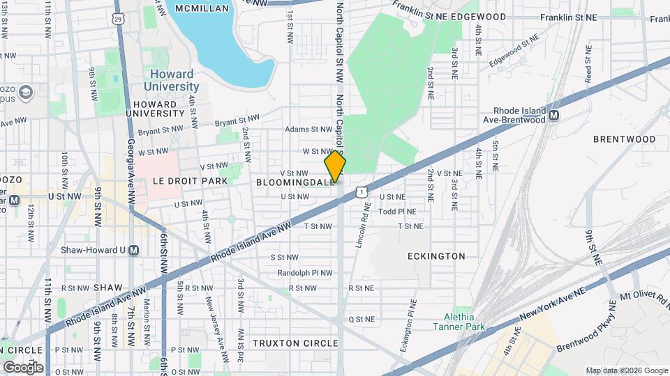 2016 North Capitol St NW Map and Location Details