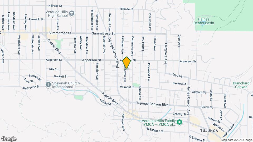 10210 Hillhaven Ave Map and Location Details