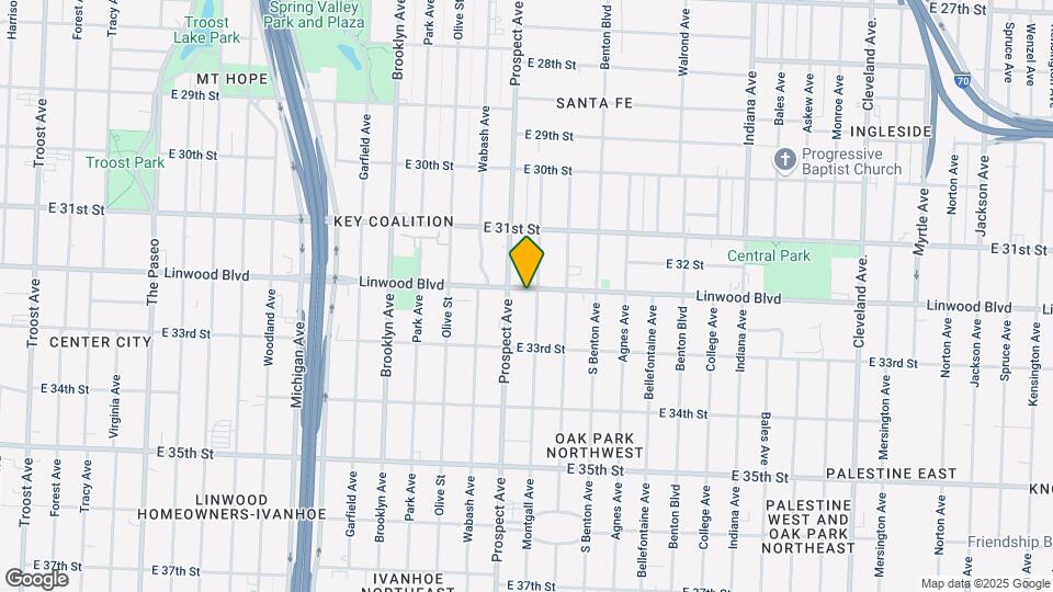 2615-2617 E Linwood Blvd Map and Location Details
