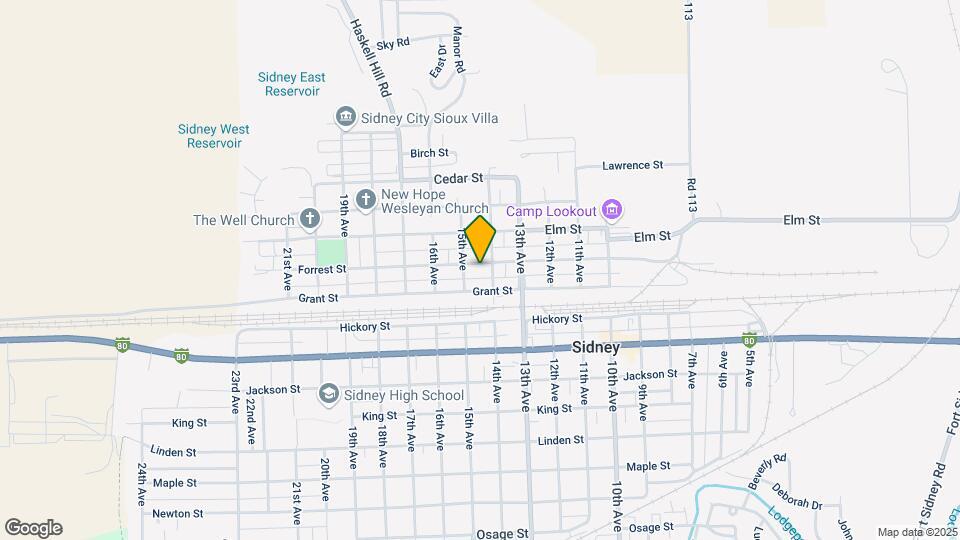 1417 Forrest St, Unit 1416.5 Map and Location Details