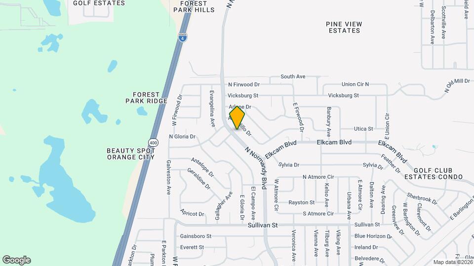 2185 N Normandy Blvd Map and Location Details