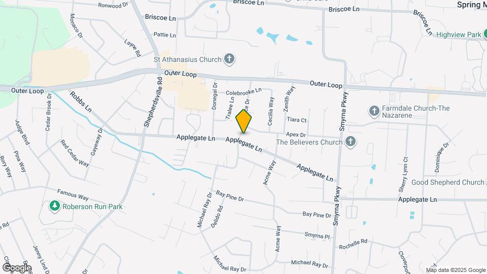 6001 Applegate Ln Map and Location Details