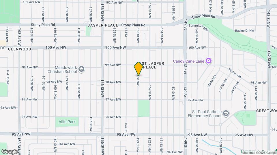 9809-9153 153 St NW Map and Location Details