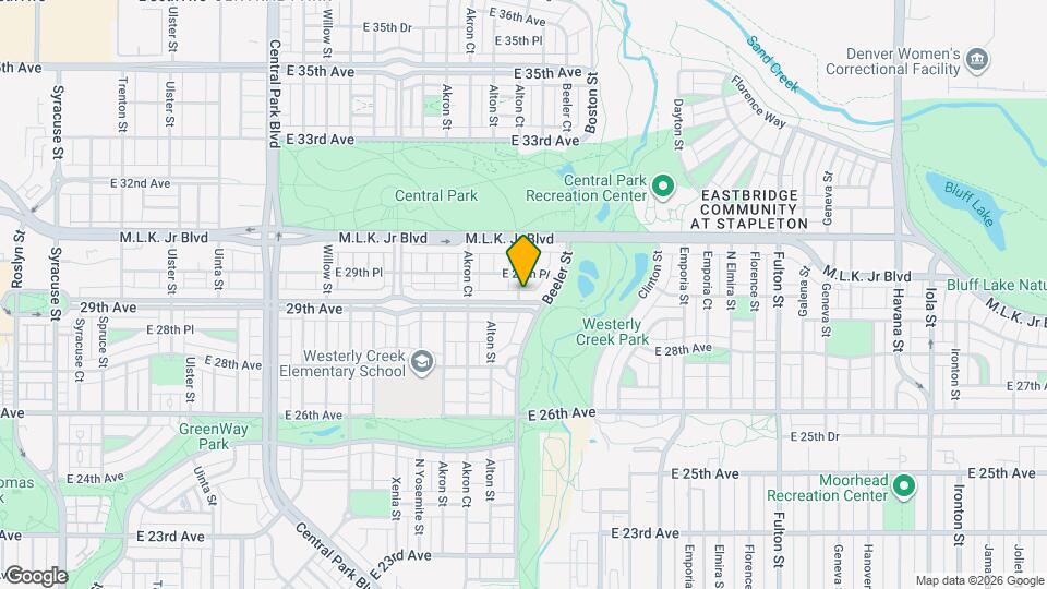 9151 E 29th Ave Map and Location Details