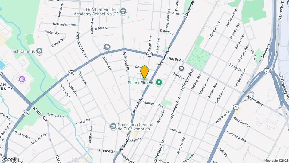 1246 Waverly Pl Map and Location Details