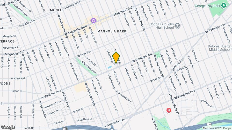 502 N Rosemary Ln, Unit 502 Mapa y Detalles de la Ubicación