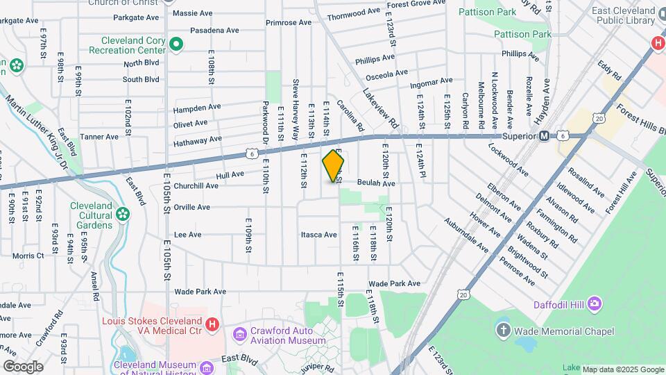1374 E 115th St Map and Location Details