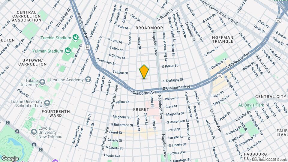 4533 S Derbigny St Map and Location Details