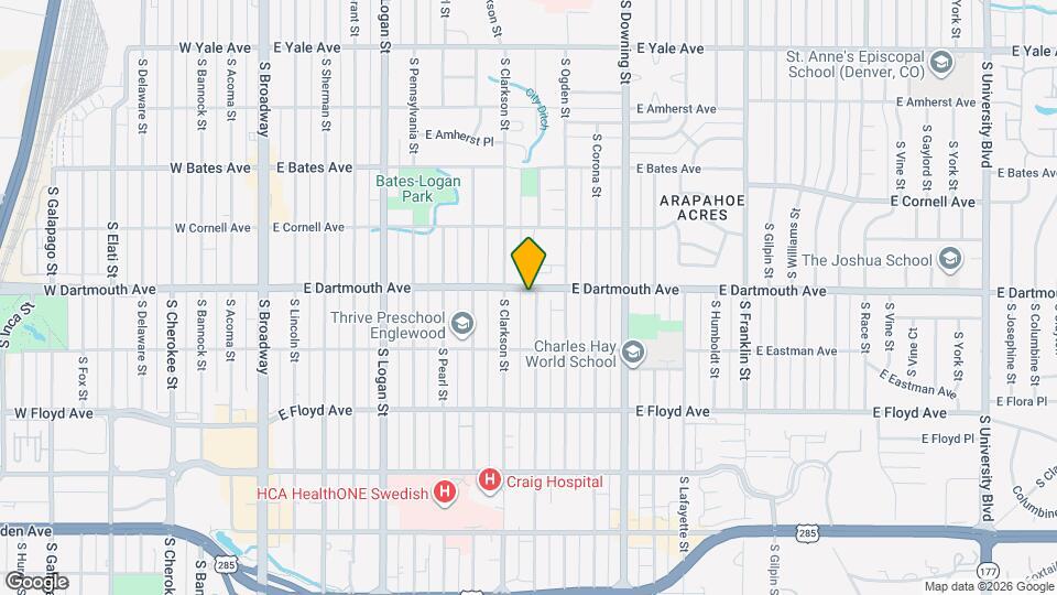 3111 S Emerson St Map and Location Details