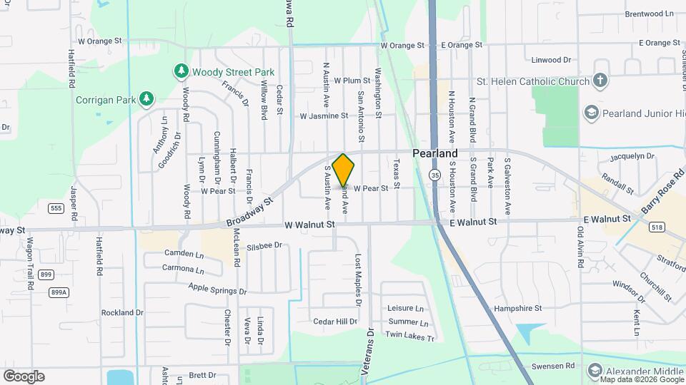 2506 N Pearland Ave Map and Location Details