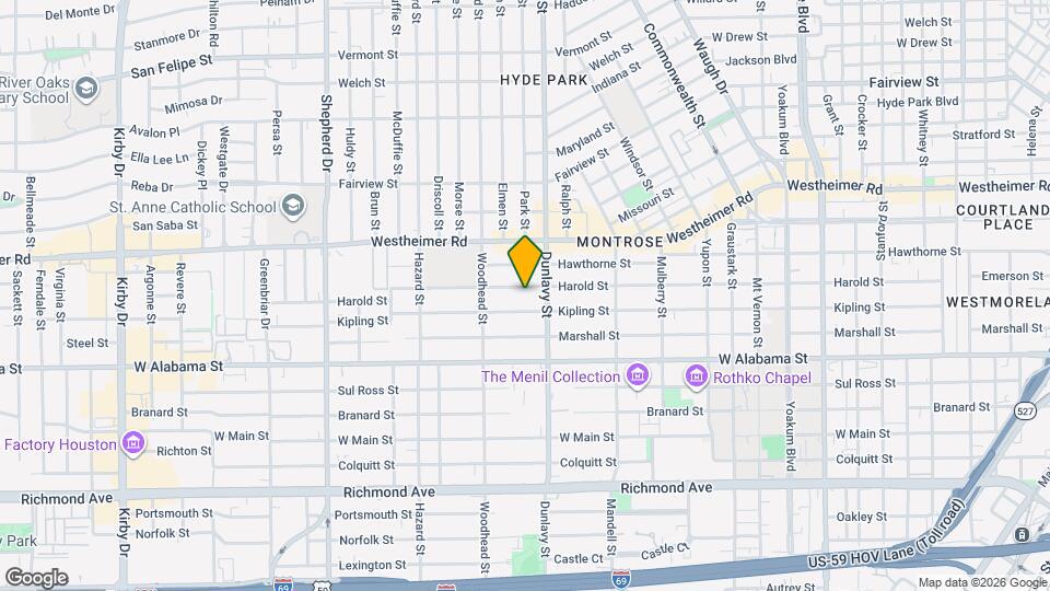 1719 Harold St Map and Location Details