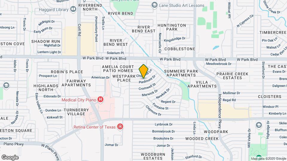 3533 Piedmont Dr Map and Location Details