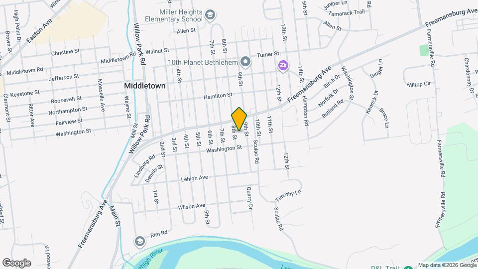 1726 8th St, Unit House Map and Location Details